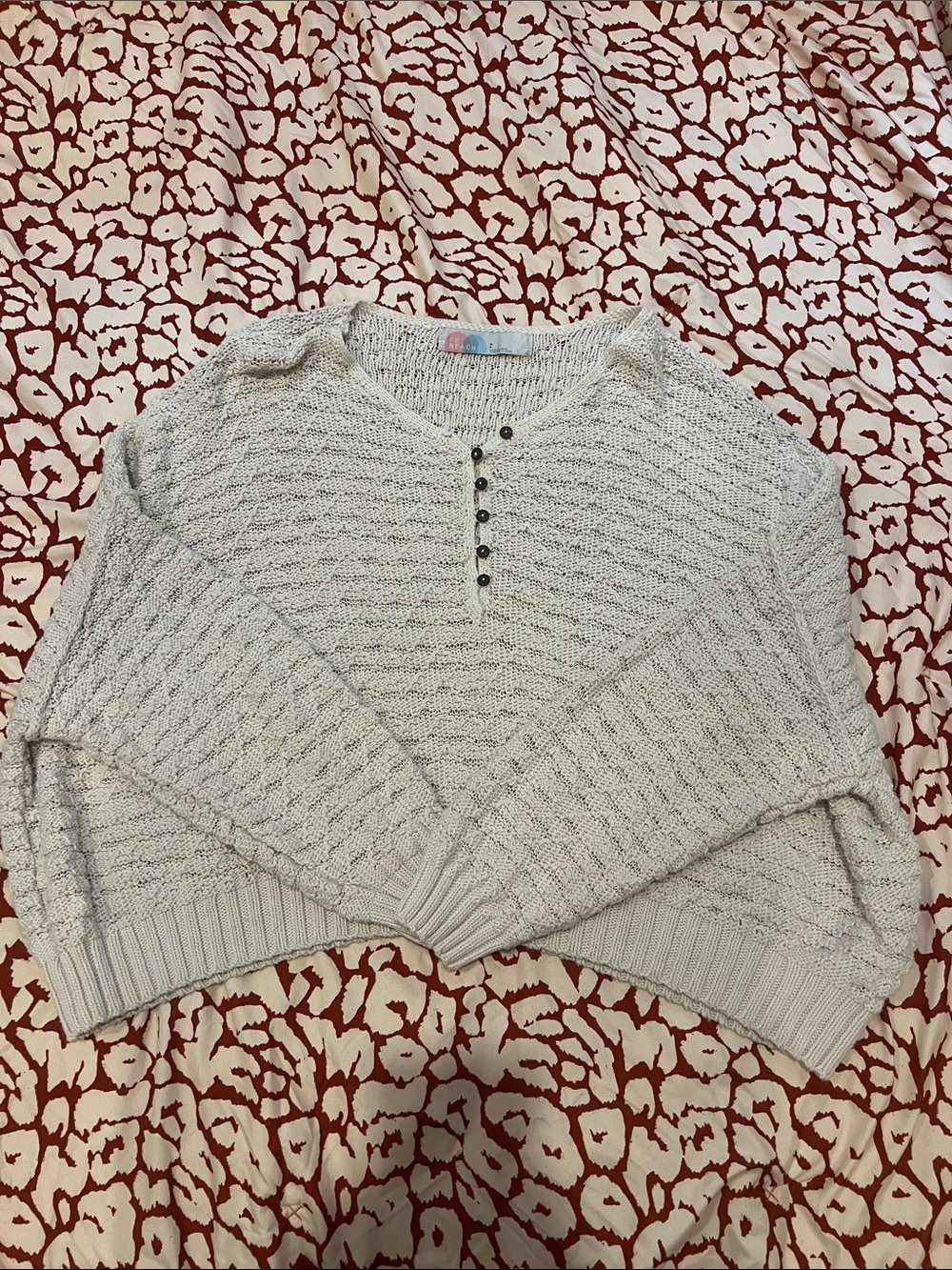 Free People Knit Crewneck Sweater